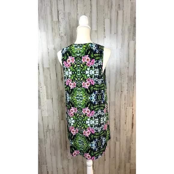 Show Me Your Mumu Women's Small Garrett Green/Pink Floral Sleeveless Mini Dress - Picture 5 of 6